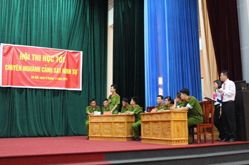 Hội thi học tốt chuyên ngành Cảnh sát hình sự